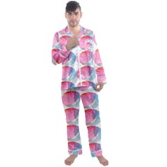 Colorful Men s Long Sleeve Satin Pajamas Set by Sparkle