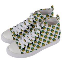 Holiday Pineapple Women s Mid-top Canvas Sneakers by Sparkle