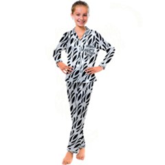 Vertical Kid s Satin Long Sleeve Pajamas Set by Sobalvarro