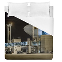 Montevideo Airport Night Scene, Uruguay Duvet Cover (queen Size) by dflcprintsclothing