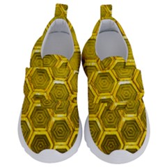 Hexagon Windows Kids  Velcro No Lace Shoes