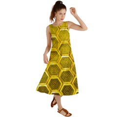 Hexagon Windows Summer Maxi Dress