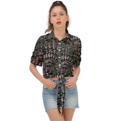 Stone Deco  Tie Front Shirt 