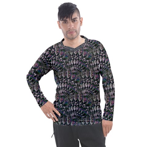 Stone Deco  Men s Pique Long Sleeve Tee by MRNStudios