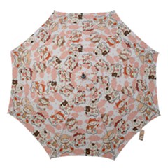 Menaki Cat Pattern Hook Handle Umbrellas (small) by designsbymallika