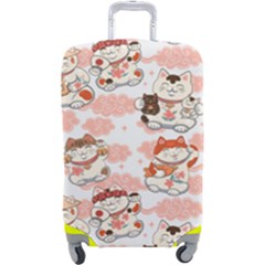 Menaki Cat Pattern Luggage Cover (large) by designsbymallika