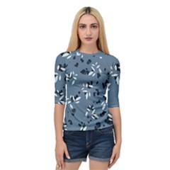 Abstract fashion style  Quarter Sleeve Raglan Tee