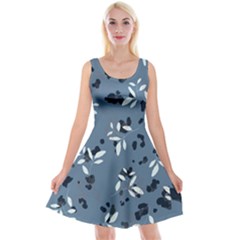 Abstract fashion style  Reversible Velvet Sleeveless Dress