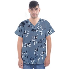 Abstract fashion style  Men s V-Neck Scrub Top