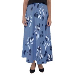 Abstract fashion style  Flared Maxi Skirt