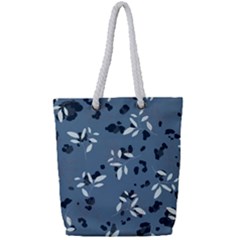 Abstract fashion style  Full Print Rope Handle Tote (Small)