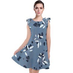 Abstract fashion style  Tie Up Tunic Dress