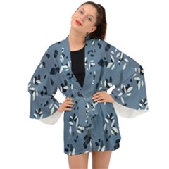 Abstract fashion style  Long Sleeve Kimono