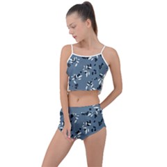 Abstract fashion style  Summer Cropped Co-Ord Set