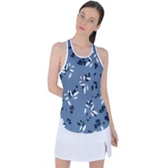 Abstract fashion style  Racer Back Mesh Tank Top