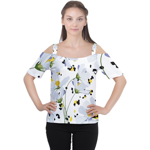 Tree Poppies  Cutout Shoulder Tee by Sobalvarro