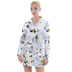 Tree Poppies  Women s Long Sleeve Casual Dress by Sobalvarro