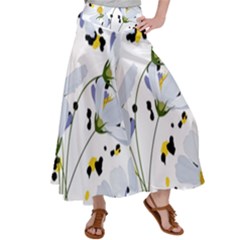 Tree Poppies  Satin Palazzo Pants by Sobalvarro