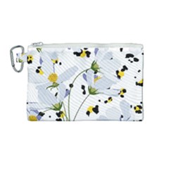 Tree Poppies  Canvas Cosmetic Bag (medium) by Sobalvarro