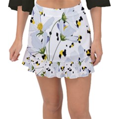 Tree Poppies  Fishtail Mini Chiffon Skirt by Sobalvarro