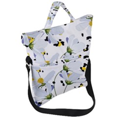 Tree Poppies  Fold Over Handle Tote Bag by Sobalvarro