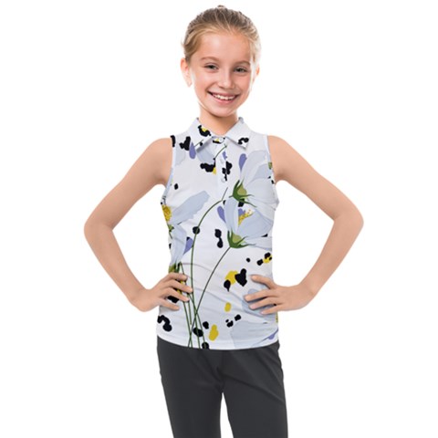 Tree Poppies  Kids  Sleeveless Polo Tee by Sobalvarro