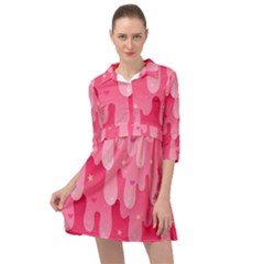 Rose Slime  Mini Skater Shirt Dress by Sobalvarro