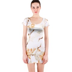 Birds And Flowers  Short Sleeve Bodycon Dress by Sobalvarro