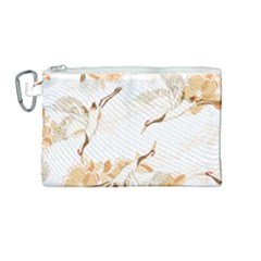 Birds And Flowers  Canvas Cosmetic Bag (medium) by Sobalvarro