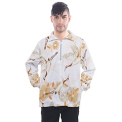 Birds And Flowers  Men s Half Zip Pullover by Sobalvarro