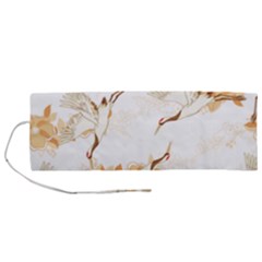 Birds And Flowers  Roll Up Canvas Pencil Holder (m) by Sobalvarro