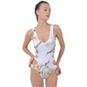 Birds and flowers  Side Cut Out Swimsuit View1