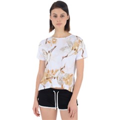 Birds And Flowers  Open Back Sport Tee