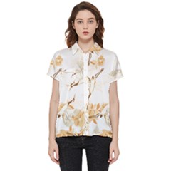 Birds And Flowers  Short Sleeve Pocket Shirt by Sobalvarro