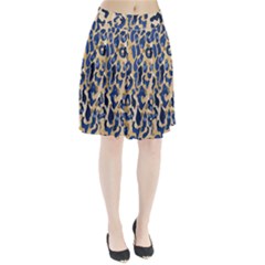 Leopard Skin  Pleated Skirt