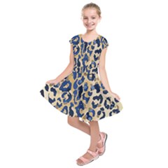 Leopard Skin  Kids  Short Sleeve Dress by Sobalvarro