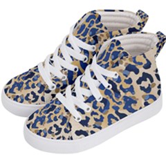 Leopard Skin  Kids  Hi-top Skate Sneakers by Sobalvarro