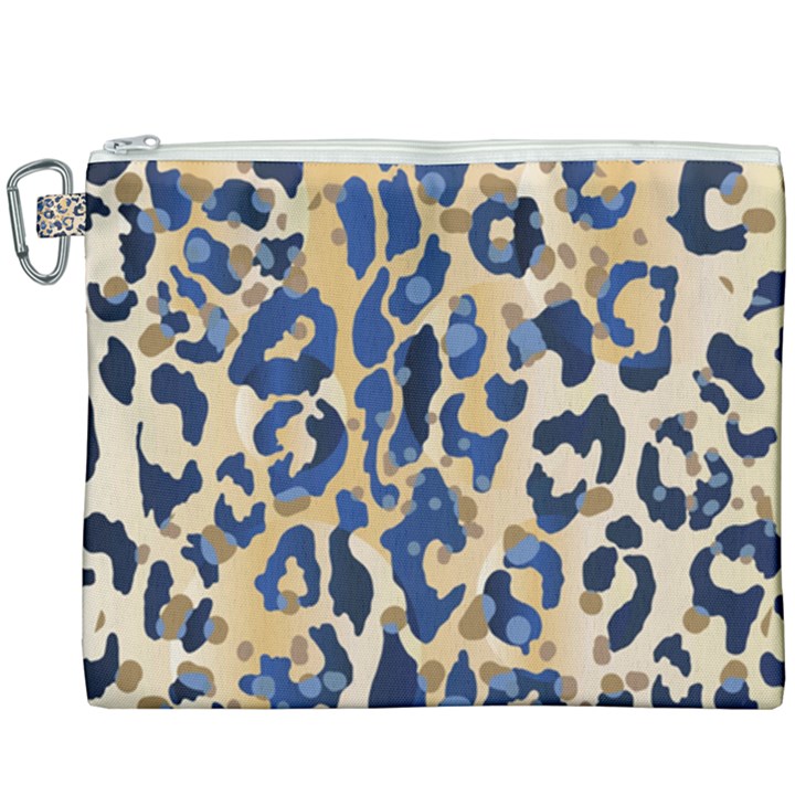 Leopard skin  Canvas Cosmetic Bag (XXXL)