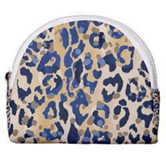 Leopard Skin  Horseshoe Style Canvas Pouch by Sobalvarro