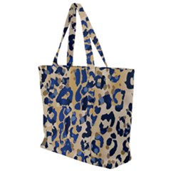 Leopard Skin  Zip Up Canvas Bag by Sobalvarro