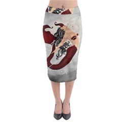 Bama Mermaid Midi Pencil Skirt