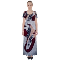 Bama Mermaid High Waist Short Sleeve Maxi Dress by CKArtCreations