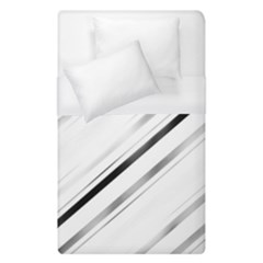 High Contrast Minimalist Black And White Modern Abstract Linear Geometric Style Design Duvet Cover (single Size) by dflcprintsclothing