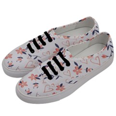 Flowers And Hearts Men s Classic Low Top Sneakers by Sobalvarro