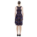 Intersecting Diamonds Motif Print Pattern Racerback Midi Dress View2