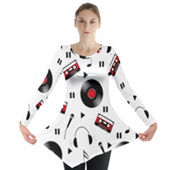 Music Life Long Sleeve Tunic  by Valentinaart