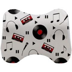 Music Life Head Support Cushion by Valentinaart