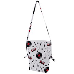 Music Life Folding Shoulder Bag by Valentinaart