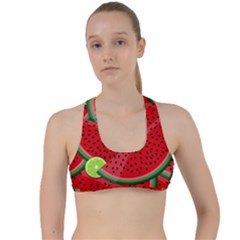 Fruit Life 3 Criss Cross Racerback Sports Bra by Valentinaart