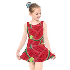 Fruit Life 3 Kids  Skater Dress Swimsuit by Valentinaart